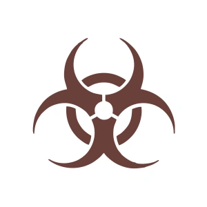 Kimyasal Amblemi Araba Sticker 17x17 Cm Kahverengi