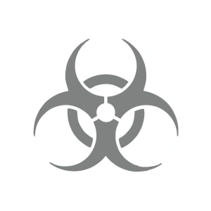 Kimyasal Amblemi Araba Sticker 17x17 Cm Gri