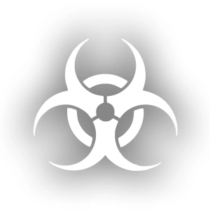 Kimyasal Amblemi Araba Sticker 17x17 Cm Beyaz