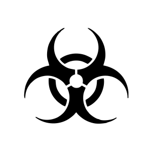 Kimyasal Amblemi Araba Sticker 17x17 Cm Siyah