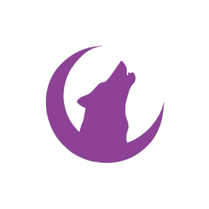 Hilal ve Bozkurt Araba Sticker 17x17 Cm Mor