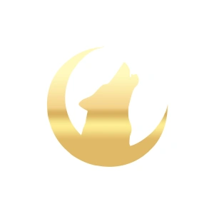 Hilal ve Bozkurt Araba Sticker 17x17 Cm Gold