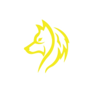 Kurt Silüet Araba Sticker 17x17 Cm Sarı