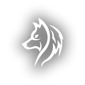 Kurt Silüet Araba Sticker 17x17 Cm Beyaz