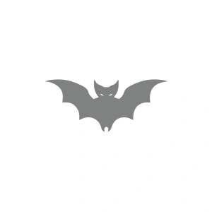 Kızgın Yarasa Araba Sticker 17x17 Cm Gri