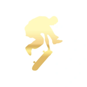 Kaykay Araba Sticker 17x17 Cm Gold