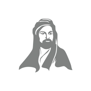 Hz.Ali Araba Sticker 17x17 Cm Gri