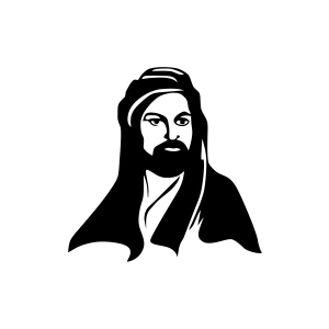 Hz.Ali Araba Sticker 17x17 Cm Siyah