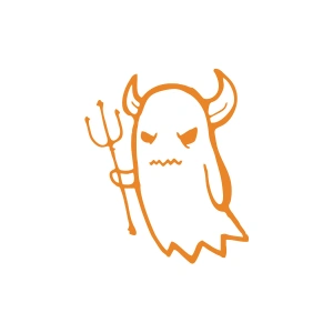 Zebani Hayalet Araba Sticker 17x17 Cm Turuncu