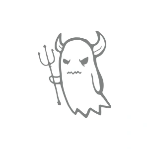 Zebani Hayalet Araba Sticker 17x17 Cm Gri