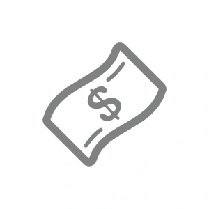 Dolar Banknot Araba Sticker 17x17 Cm Gri