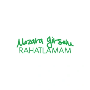 Mezara Girsem Rahatlamam Araba Sticker 17x17 Cm Yeşil