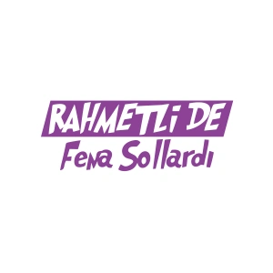 Rahmetli de Fena Sollardı Araba Sticker 17x17 Cm Mor