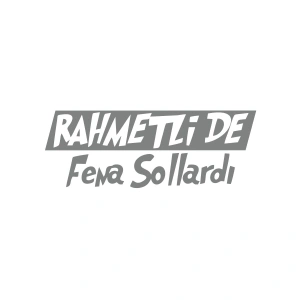 Rahmetli de Fena Sollardı Araba Sticker 17x17 Cm Gri