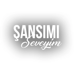 Şansımı Seveyim Araba Sticker 17x17 Cm Beyaz