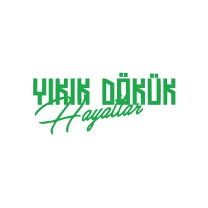 Yıkık Dökük Hayatlar Araba Sticker 17x17 Cm Yeşil