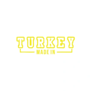 Made In Turkey Araba Sticker 17x17 Cm Sarı