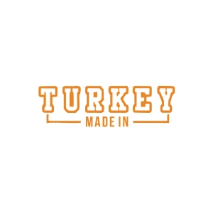 Made In Turkey Araba Sticker 17x17 Cm Turuncu