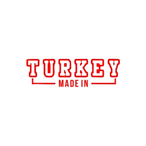 Made In Turkey Araba Sticker 17x17 Cm Kırmızı