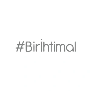 Bir İhtimal Araba Sticker 17x17 Cm Gri