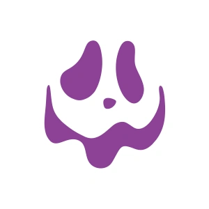 Şapşal Gülen Surat Araba Sticker 17x17 Cm Mor