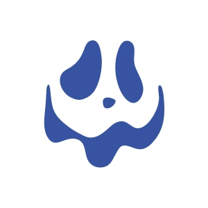 Şapşal Gülen Surat Araba Sticker 17x17 Cm Mavi