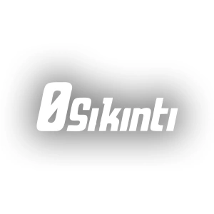 0 Sıkıntı Araba Sticker 17x17 Cm Beyaz