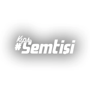 Kıps Semt İşi Araba Sticker 17x17 Cm Beyaz