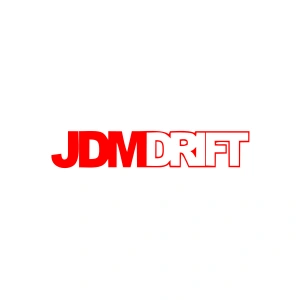 JDM Drift Araba Sticker 17x17 Cm Kırmızı
