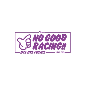 No Good Racing Araba Sticker 17x17 Cm Mor