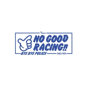 No Good Racing Araba Sticker 17x17 Cm Mavi