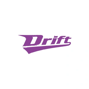Drift Araba Sticker 17x17 Cm Mor