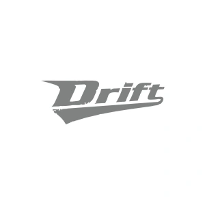 Drift Araba Sticker 17x17 Cm Gri