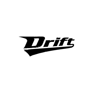 Drift Araba Sticker 17x17 Cm Siyah
