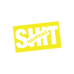 Happens Araba Sticker 17x17 Cm Sarı