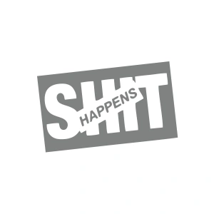 Happens Araba Sticker 17x17 Cm Gri