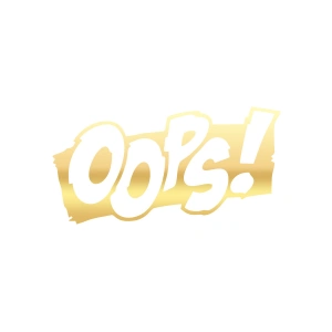 Oops Araba Sticker 17x17 Cm Gold
