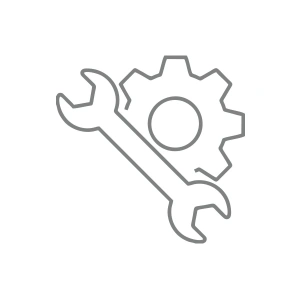 Mekanik Araba Sticker 17x17 Cm Gri