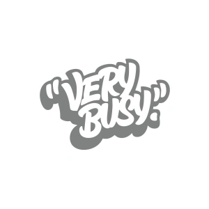 Very Busy Araba Sticker 17x17 Cm Gri