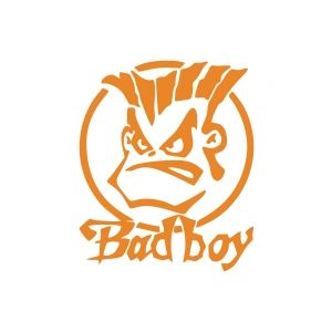 Bad Boy Araba Sticker 17x17 Cm Turuncu