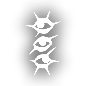 Gözler Araba Sticker 17x17 Cm Beyaz