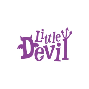 Little Devil Araba Sticker 17x17 Cm Mor