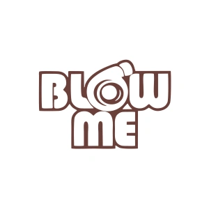 Blow Me Araba Sticker 17x17 Cm Kahverengi