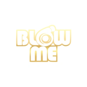 Blow Me Araba Sticker 17x17 Cm Gold