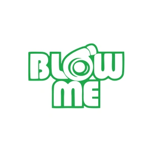 Blow Me Araba Sticker 17x17 Cm Yeşil