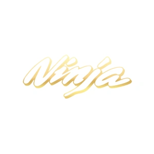 Ninja Araba Sticker 17x17 Cm Gold
