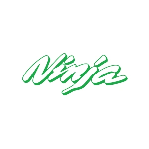 Ninja Araba Sticker 17x17 Cm Yeşil