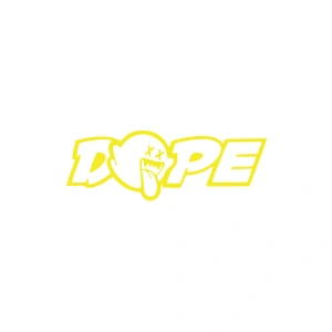Dope Araba Sticker 17x17 Cm Sarı