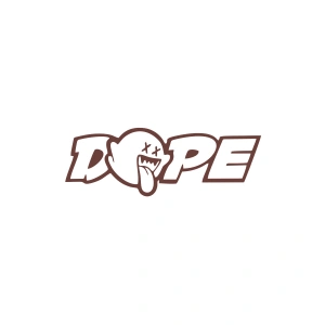 Dope Araba Sticker 17x17 Cm Kahverengi