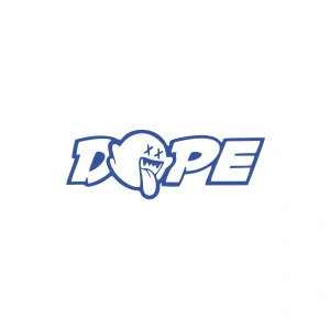 Dope Araba Sticker 17x17 Cm Mavi